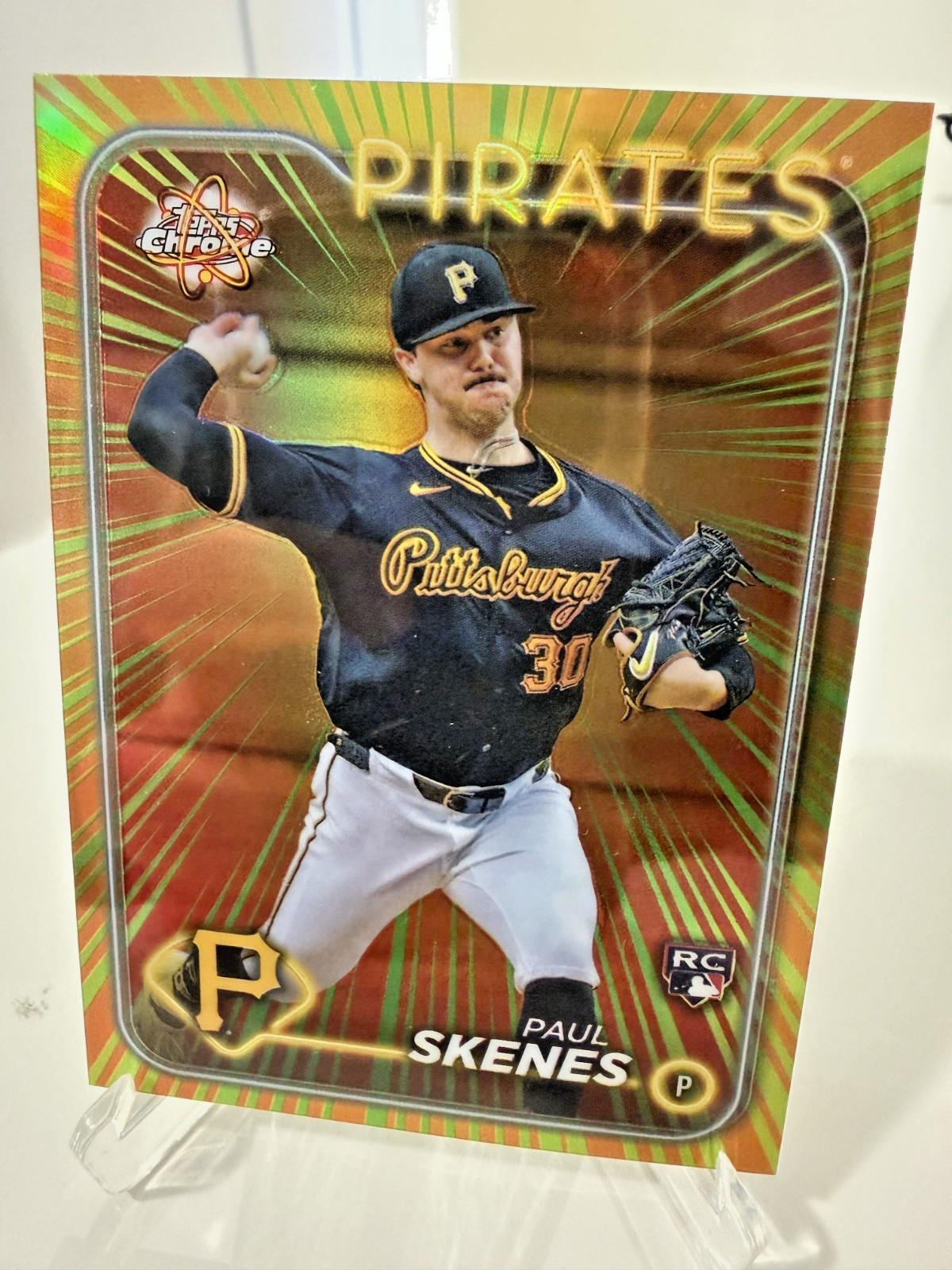 2024 Topps Chrome Update Series - Radiating Rookies Paul Skenes (RC) Case Hit