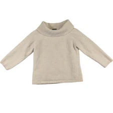 Rafaella Pullover Sweater Girls L Womens S Ivory Angora Lambswool Slouch Neck