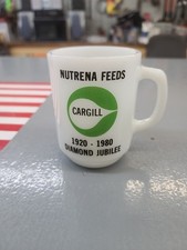 Vintage Nutrena Feeds/Cargill Coffee Cup, Diamond Jubilee 1920-1980 Flora, ILL.