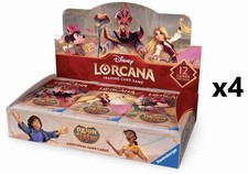 SEALED CASE 4x Disney Lorcana: Reign Of Jafar Booster Box Factory Sealed