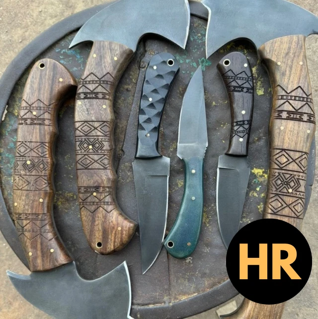 Lote de 6 Cuchillos Hechos a Mano Compatibles con Winkler Cuchillo Hacha Tomahawk Acero al Carbono Foto 4 de 4