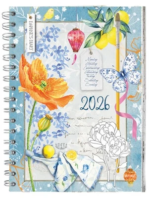 DAPHNE'S DIARY Daily Planner Journal 2026 | Everyday Agenda with Creative Designs, Fold-Out Mon