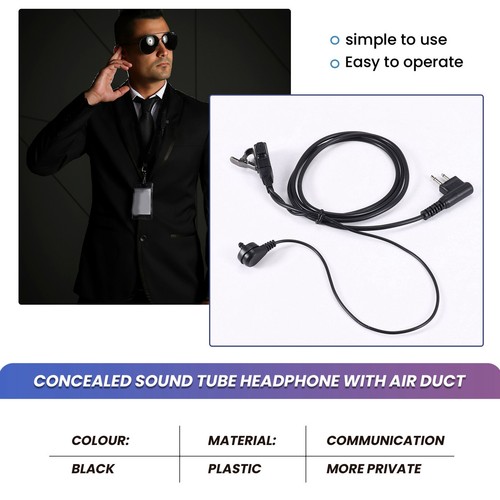 2 Pack Stil 2Pin Verdeckte Akustische Röhre Ohrstueck Ptt Headset Fuer 8550 - Afbeelding 5 van 7