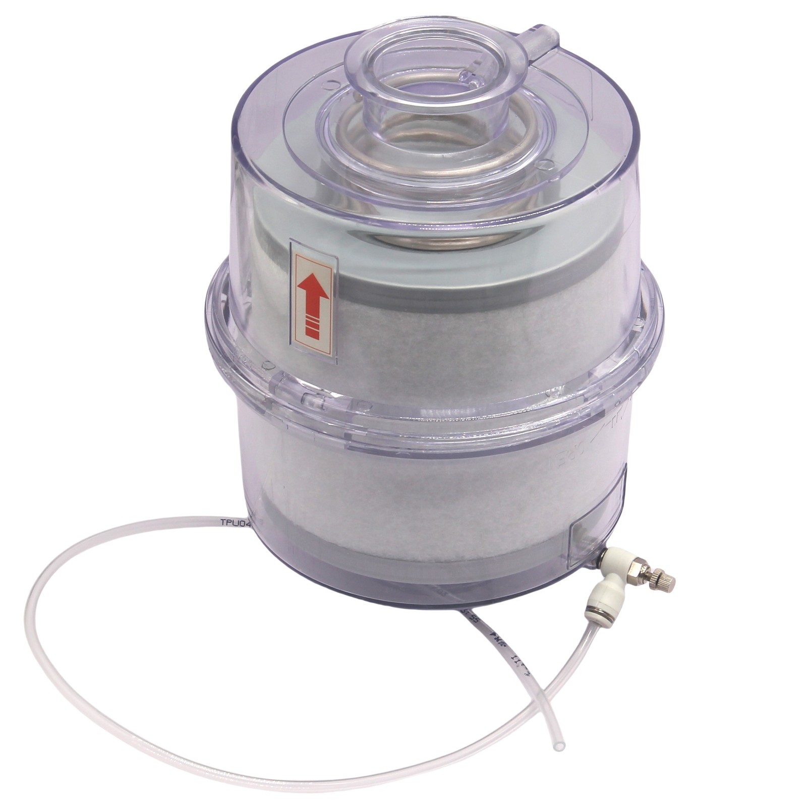 HFS(R) Vacuum Pump Oil Mist Exhaust Filter with Transparent Shell, KF40 Mount