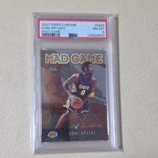 Topps 2001-02 Chrome Mad Game Insert Kobe Bryant MG6 PSA 8 Los Angeles Lakers