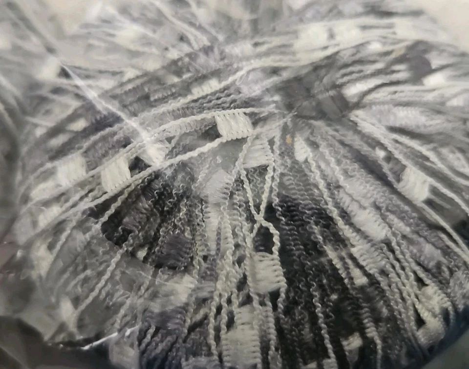 3 madejas Filatura Lanarota escalera de lujo hilo cinta plateada hecho en Italia Foto 3 de 4