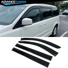 Fits 08-16 Chrysler Town 08-20 Grand Caravan Acrylic Window Visor Rain Sun Guard