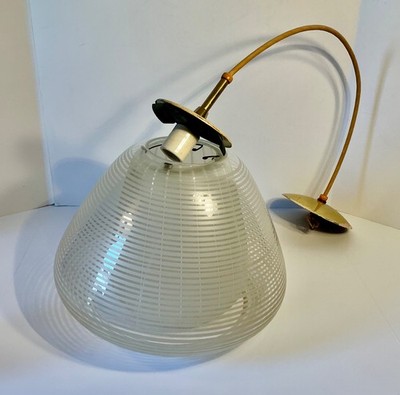 Ca 1950s MCM Wilhelm Wagenfeld MUNICH Pendant Lamp for Peill