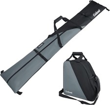 Ski Bag  Boot Bag Combo,Ski Bags Air Travel,Snowboard Bag Fits Skis Up to 180
