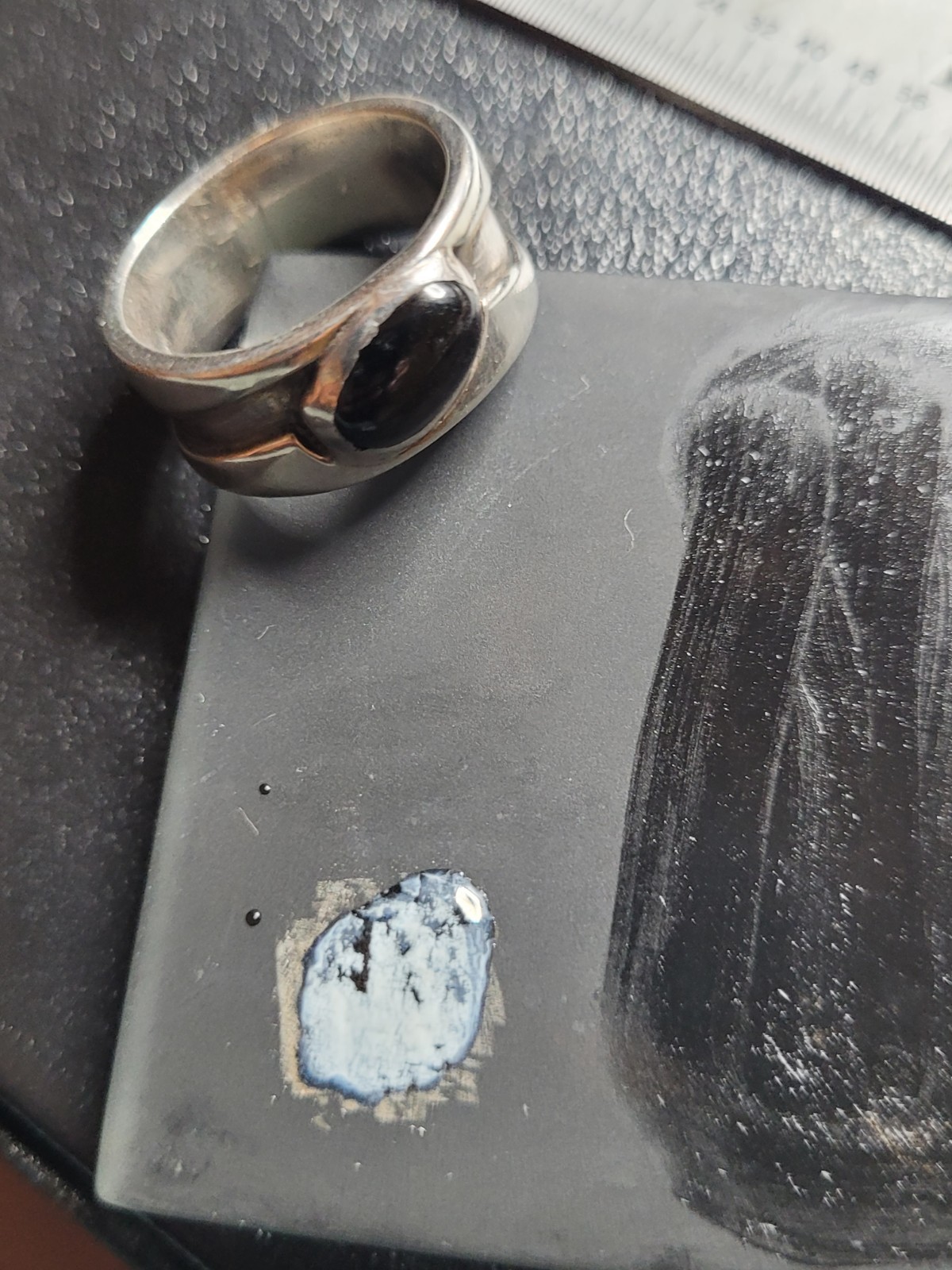 ARTISAN BLACK UNKNOWN STONE (POSSIBLY) TOURMALINE… - image 9