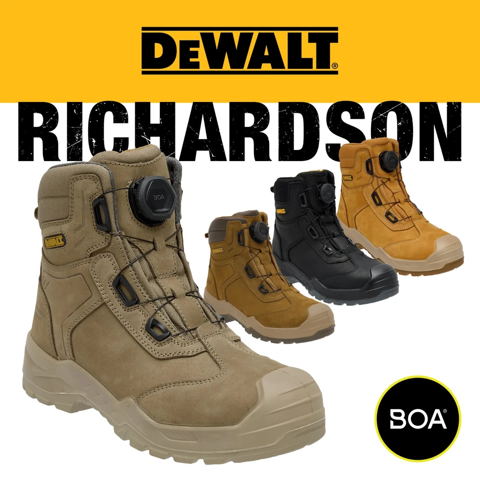 DEWALT Richardson Men's, BOA®, Nubuck Leather, Wide Fit, Safety Toe Work Boot - Image 1 of 1