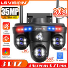35MP WiFi IP Camera 10X Zoom 7 Lens 4 Screens Wireless Outdoor Surveillance Came