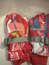 -30 Ski Gloves Kids Winter Snow Gloves Kids M 8-10years old Kids Pink
