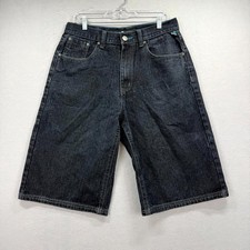 Vintage Enyce Baggy Jean Shorts Mens 34 Blue Denim Y2K Skater Grunge Streetwear