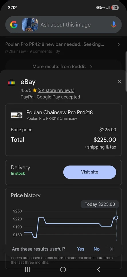 Poulan Pro 42cc 2-Cycle 18-in Gas Chainsaw PP4218A - Image 2 of 2