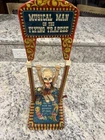 Vintage Mattel Musical Man Flying Trapeze Tin Toy Clown Wind Up AS-IS