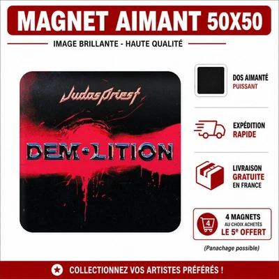 Magnet Judas Priest Demolition 5x5 cm Aimant Frigo fridge magnet - Photo 1/4