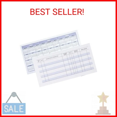 Larger Lines 12 Pack Check Registers for Personal Checkbooks, Blank Checkbook Re