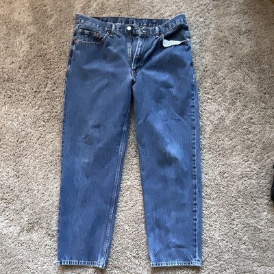 Levi Strauss & Co. Relaxed Fit Straight Jeans Blue Denim Medium Wash Pockets