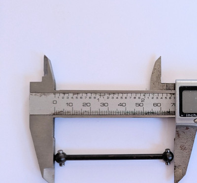 Antriebswelle / Dogbone 66 mm x 6 mm - (Ende zu Ende)