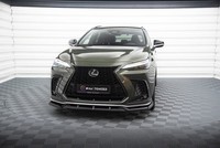 Maxton Design Frontlippe V.2 Passend FüR Lexus NX F-Sport Mk2 Schwarz Hochglanz