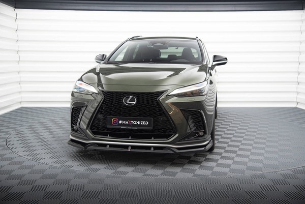 Maxton Design Frontlippe V.2 Passend FüR Lexus NX F-Sport Mk2 Schwarz Hochglanz-image