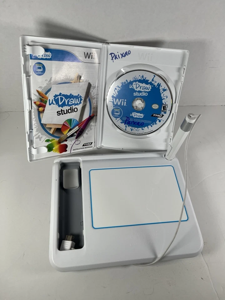 uDraw Studio (2010) Nintendo Wii (Wii U) With uDraw Game Tablet - TESTED - Image 2 of 4