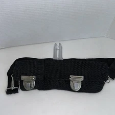 THE SAK Crochet Belt Bag Funny Pack Color Black