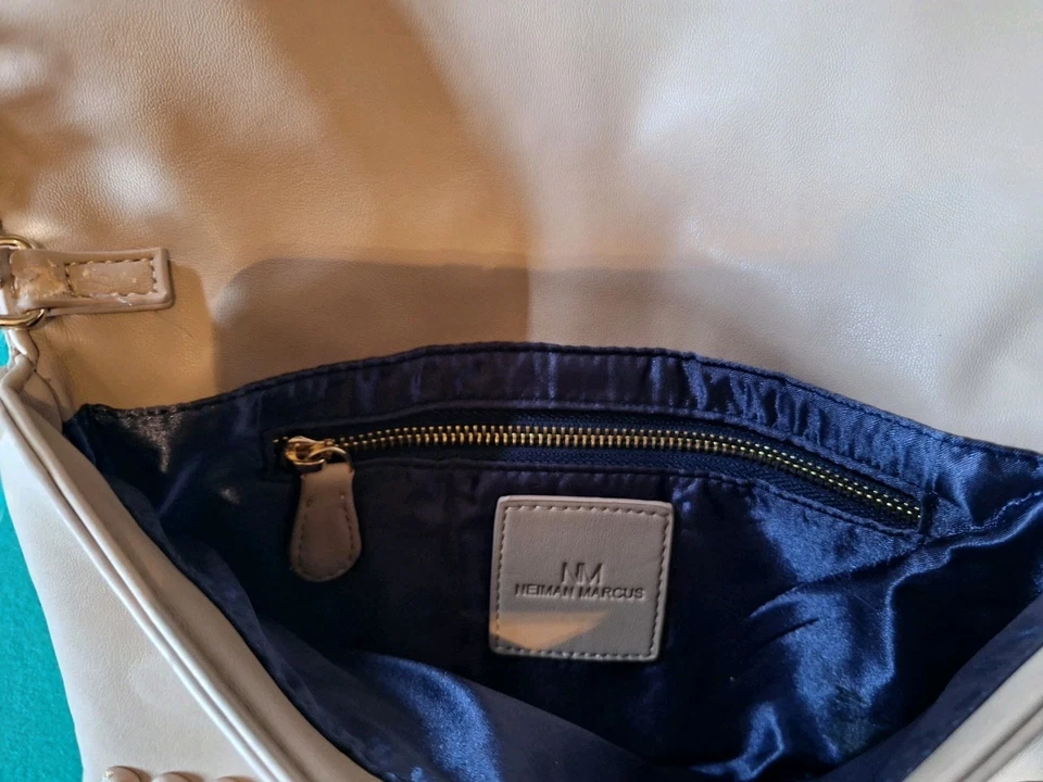 Neiman Marcus Bubble Crossbody Bag Tan Nude - Image 3 of 3