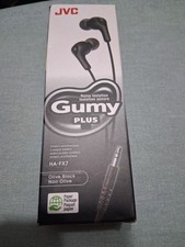 JVC Gummy Plus In Ear Earbuds with Microphone, HA-FX7M Black