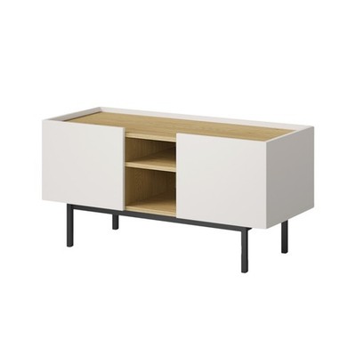 TV-Lowboard Noel 100 Kaschmir/ Cremona-Eiche (stehend)