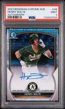 2023 BOWMAN CHROME MEGA BOX AUTOS #HB HENRY BOLTE PSA 9