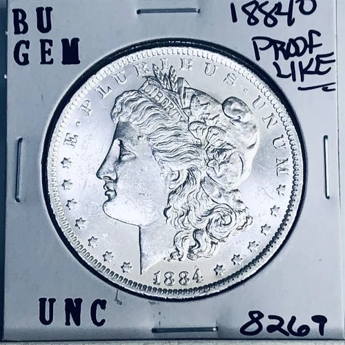 1884 O BU GEM MORGAN SILVER DOLLAR UNC MS+++ U.S. MINT RARE COIN 8269