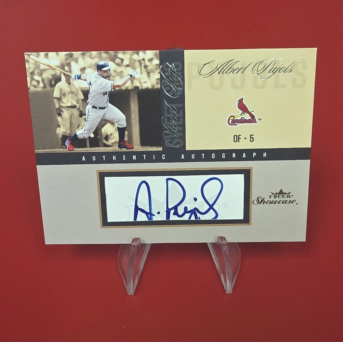 Fleer Albert Pujols Baseball Original Autographed Sports Trading