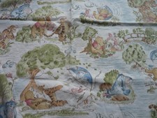 Vintage Disney Springs Fabric Winnie The Pooh A Day In The Park Toile 5173