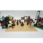 Vintage LEGO Kingdoms Castle Wolfpack Lot 1596 6020 6024 6032 6095 18 Mini Figs