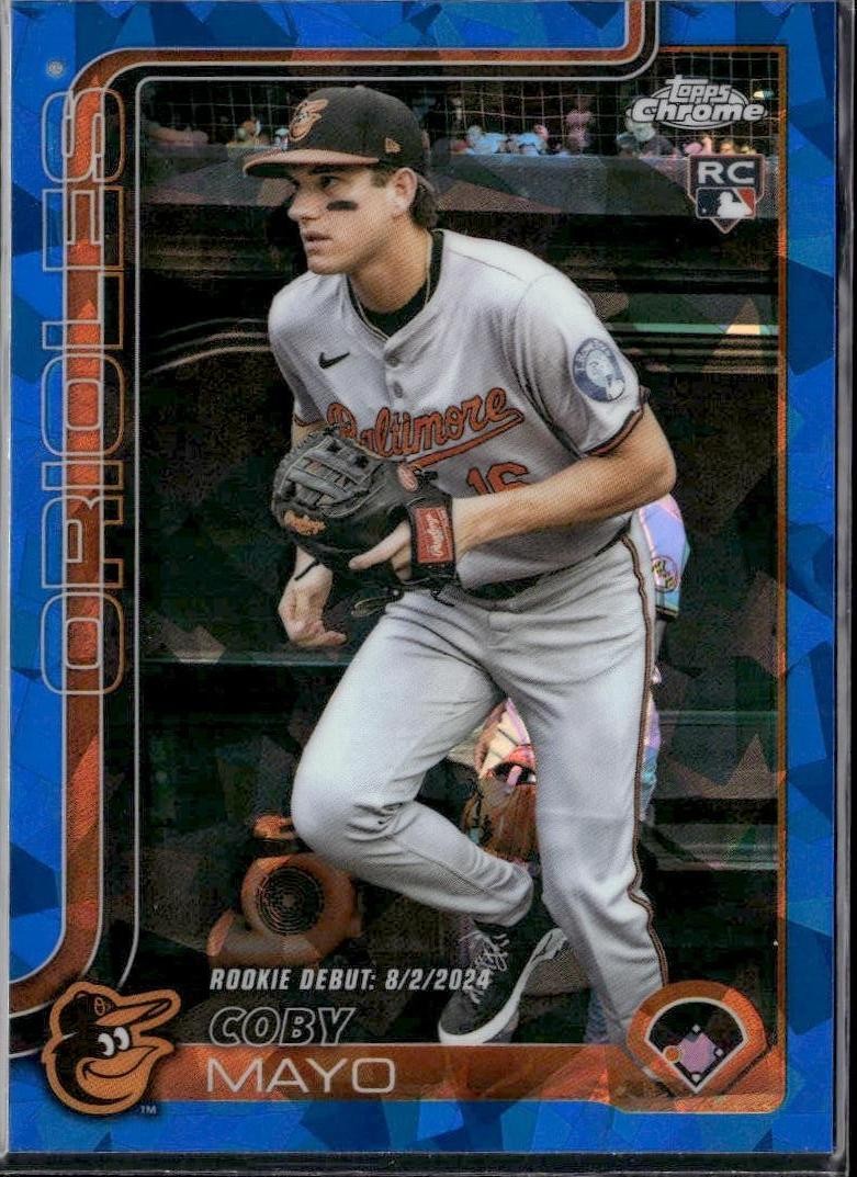 2025 Topps Chrome Sapphire Update #USC94 Coby Mayo Rookie Debut RC