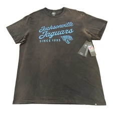 NWT '47 Brand Jacksonville Jaguars NFL Dusted Jet Black Shirt Size Men's XL