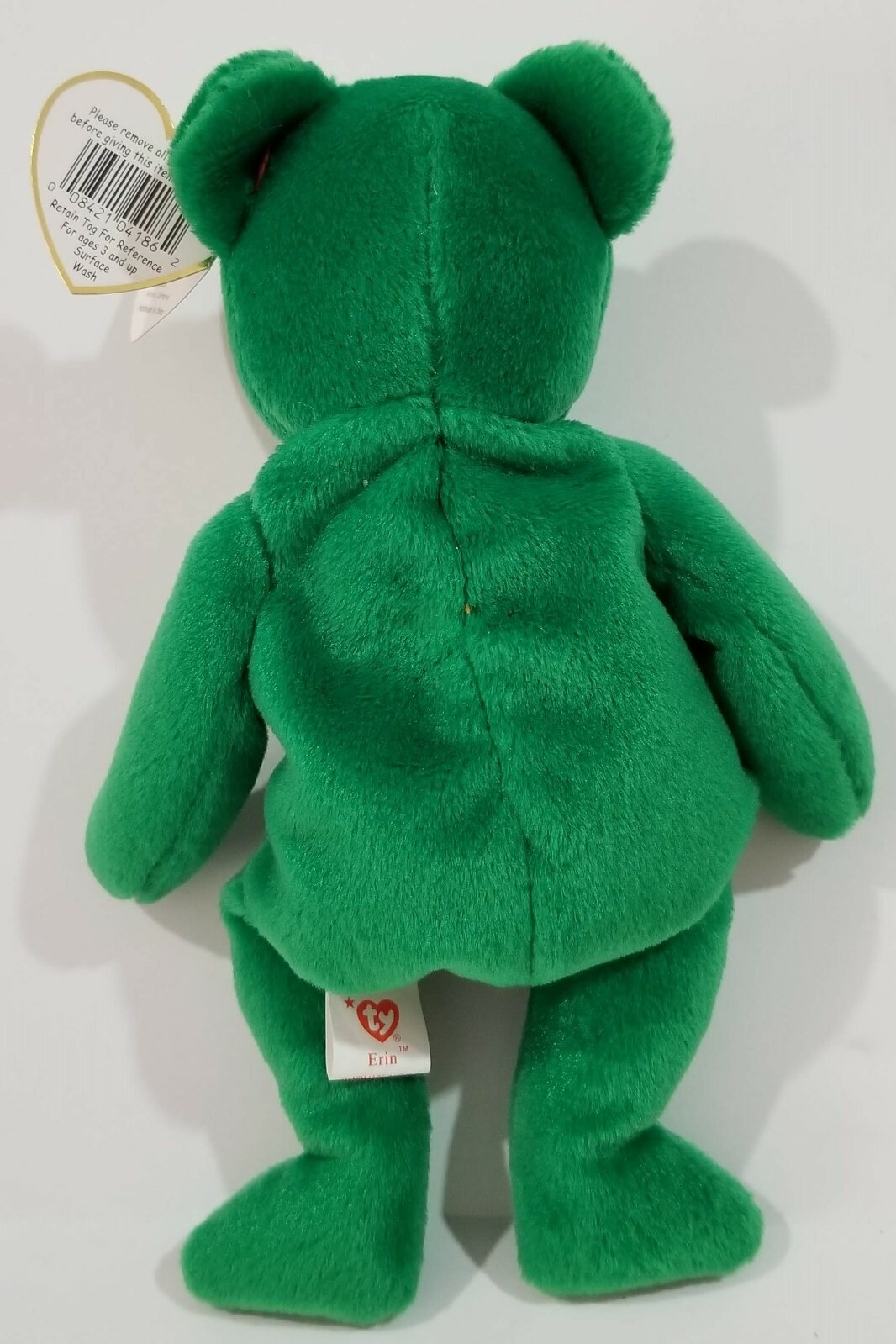 TY Beanie Baby ERIN the Bear Irish Shamrock With Tag DOB March 17th ...