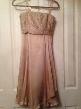 Coast 'Allure' champagne/cream silk dress size 8 BNWT