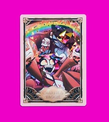 Hazbin Hotel Trading Card Charlie & Vaggie Cracked Ice Promo Hazbin Hotel Trading Card Charlie & Vaggie Cracked Ice Promo