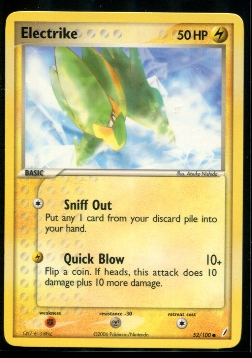 Electrike - ex Crystal Guardians 52/100 2006 NM Pokemon