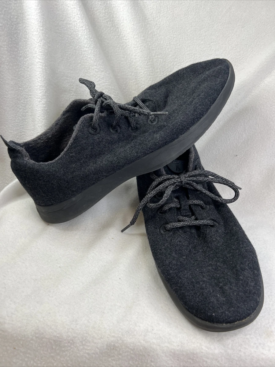 Allbirds Mens Merino Wool Runner Shoes Sneakers Natural Black Size
