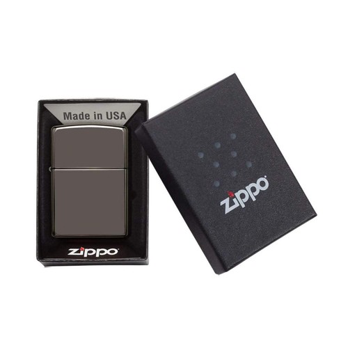 Zippo - Black Ice Finish Lighter With Fluid And Flints - Picture 4 of 4