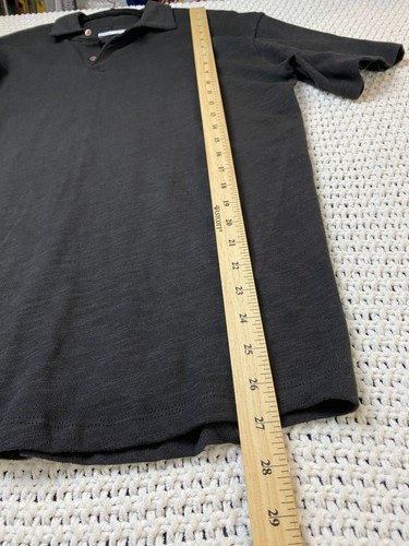 RYE 51 Black Short Sleeve Polo Shirt Men Size Large Cotton Golf Classic Basic - Picture 7 of 10