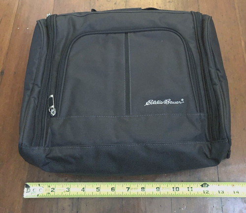 Eddie Bauer Unisex Black Toiletries Kit Toiletry Amenity Travel Bag Black - Picture 4 of 8