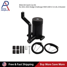 Billet Oil Catch Can Kit for 11-21 Dodge Challenger RAM 1500 5.7L 6.4L Z-Bracket