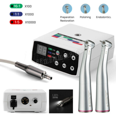 NSK Micromotor eléctrico sin escobillas Dental LED/1:1/1:5 Pieza de mano LED