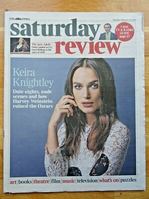 2019 - Keira Knightley - Times Saturday Review Zeitungsbeilage
