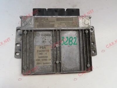 PEUGEOT 206 1.4 8V ENGINE CONTROL UNIT 9644625680-00 SAGEM HOM S2000-2A 21647431-0
